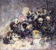Nicolae Grigorescu Pansies France oil painting reproduction